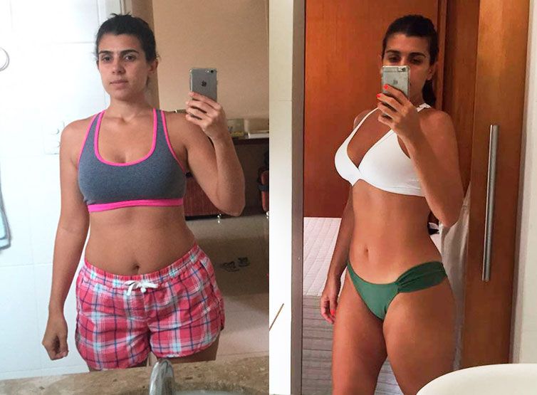 Antes e depois aluno 1